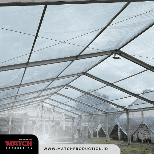 TENDA RODERS TRANSPARAN Match Production Spesialis Sewa Tenda Roder Transparan Terbaik. Hubungi Segera untuk layanan profesional!