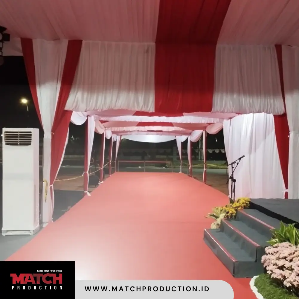 Dekorasi Kain 2 Dasbor Akun Match Production Spesialis Sewa Tenda Roder Terbaik. Hubungi Segera untuk layanan profesional!