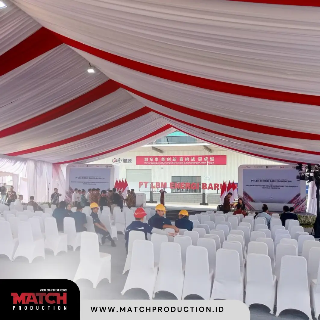 event (20) Match Production Spesialis Sewa Tenda Roder dan Dekorasi Kain Terbaik. Hubungi Segera untuk layanan profesional!